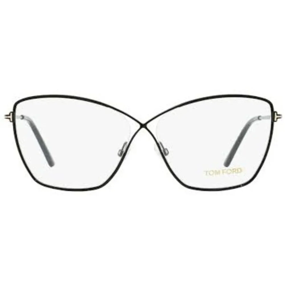 NEW TOM FORD EYEGLASSES BLACK WOMEN CAT EYE EYEWEAR